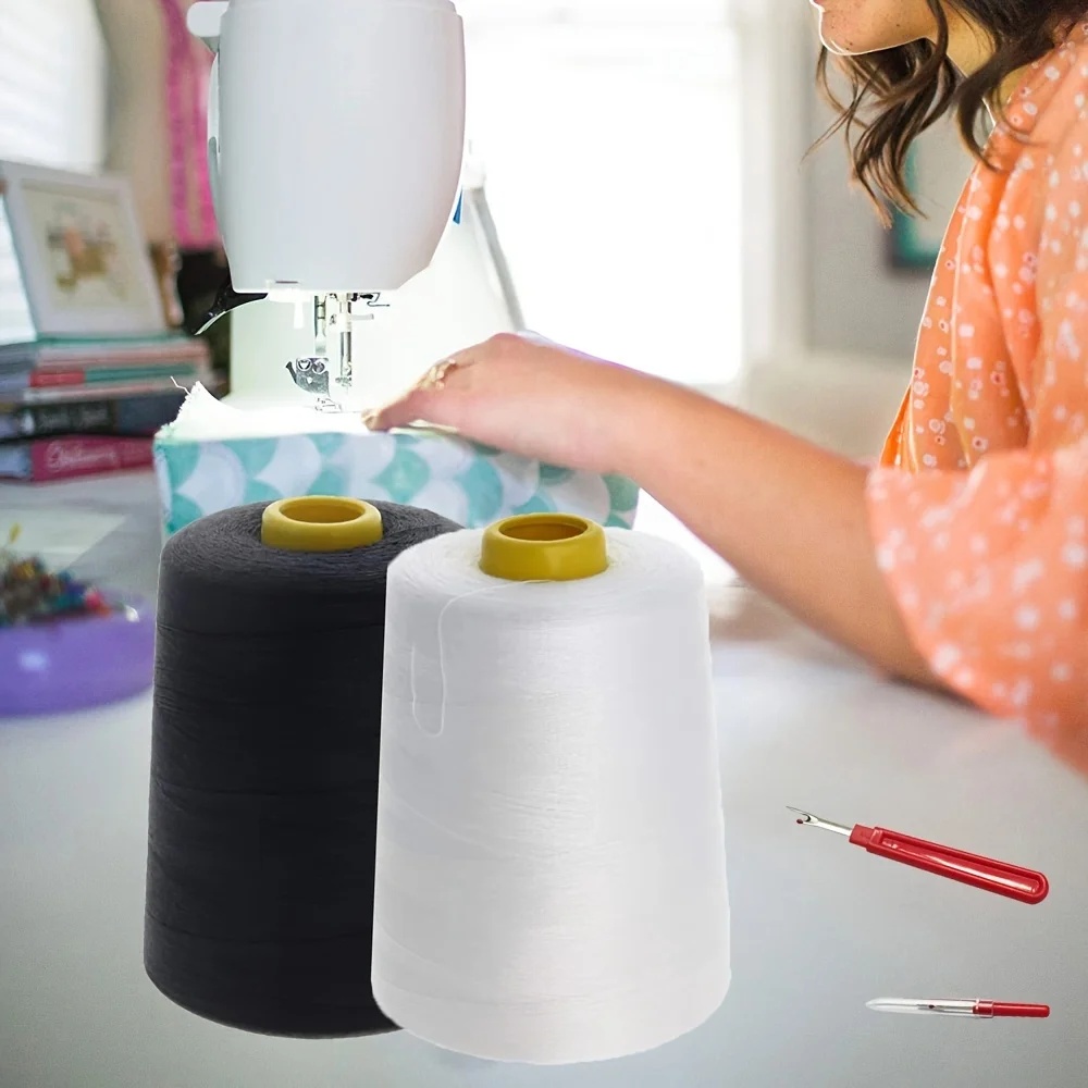 8000 Yards Sewing Thread, Clothing Sewing, Polyester 402 Thread Embroidery Thread, DIY Sewing Machine, Clothing Sewing Supplies