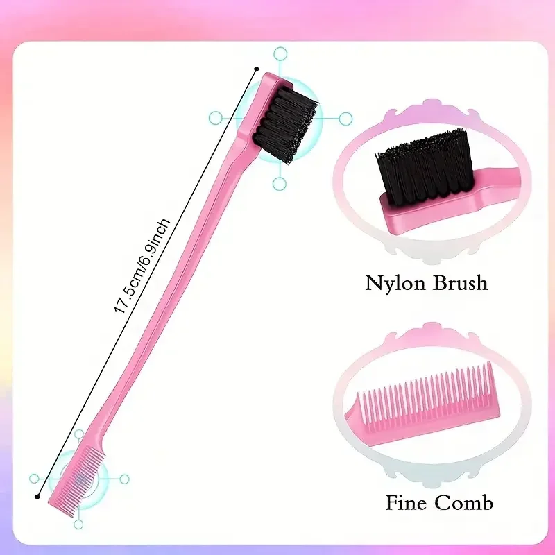 5pcs comb set Relaxing Elastic Massage Comb Hollow Out Hair Brush Scalp Massage Combs Hair Styling Spray bottle Hair Salon Tools