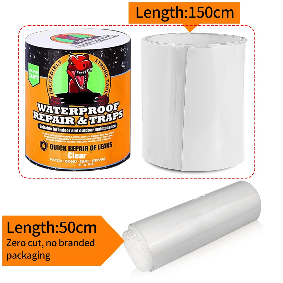 Strong Leak Sealing Tape, High Strength Toughness Swimming Ring Tent Quick Repair Of Water Pipes Self Adhesive Waterproof Tape