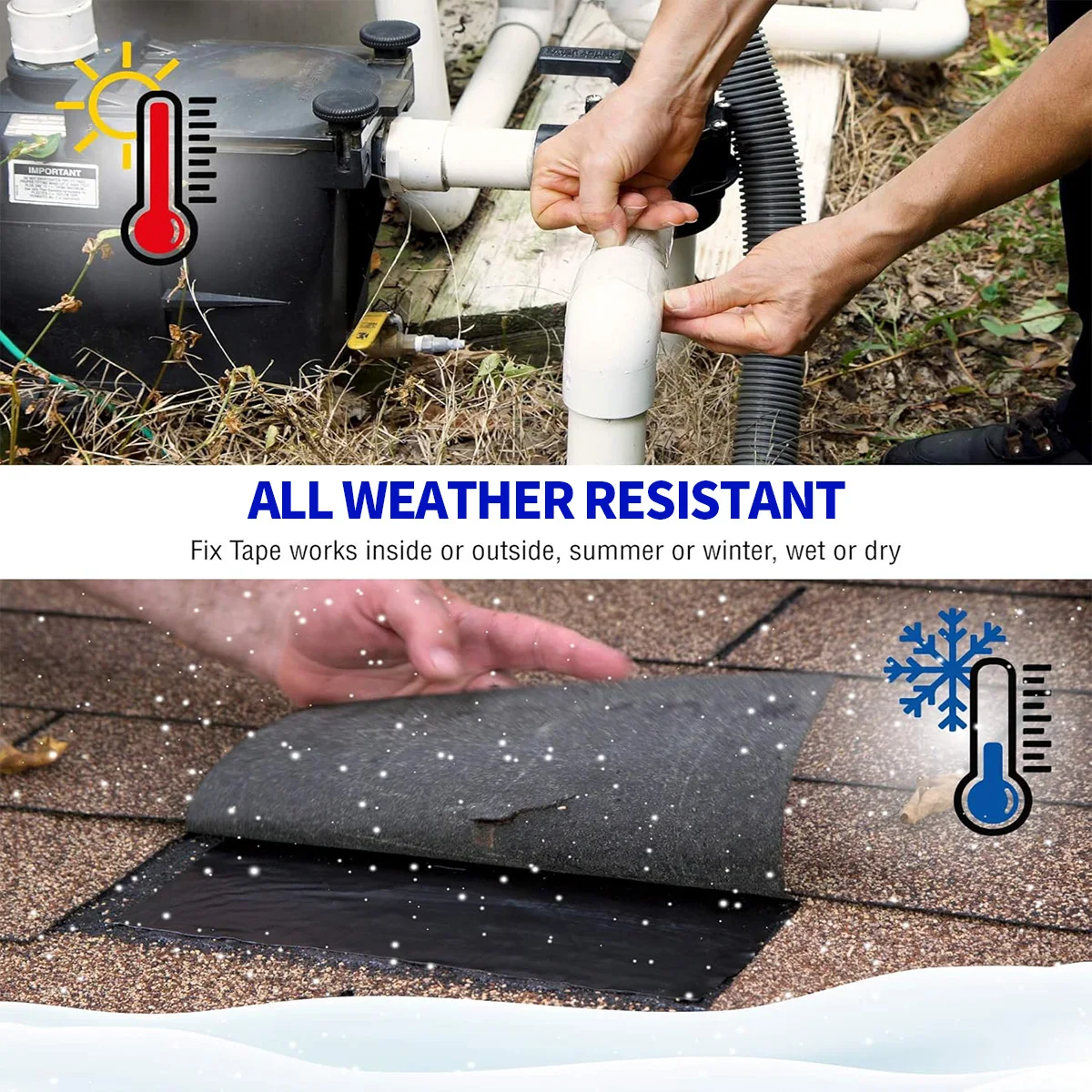 Strong Leak Sealing Tape, High Strength Toughness Swimming Ring Tent Quick Repair Of Water Pipes Self Adhesive Waterproof Tape