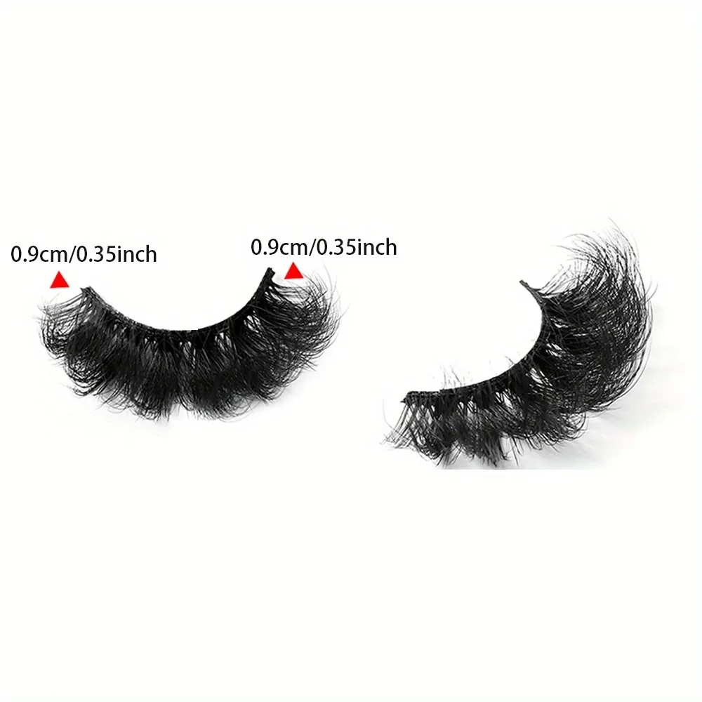 5 Pairs Eyelashes Faux Mink Eyelashes Long Lasting Fluffy Mink Lashes Dramatic Volume Lashes Extension Thick Long