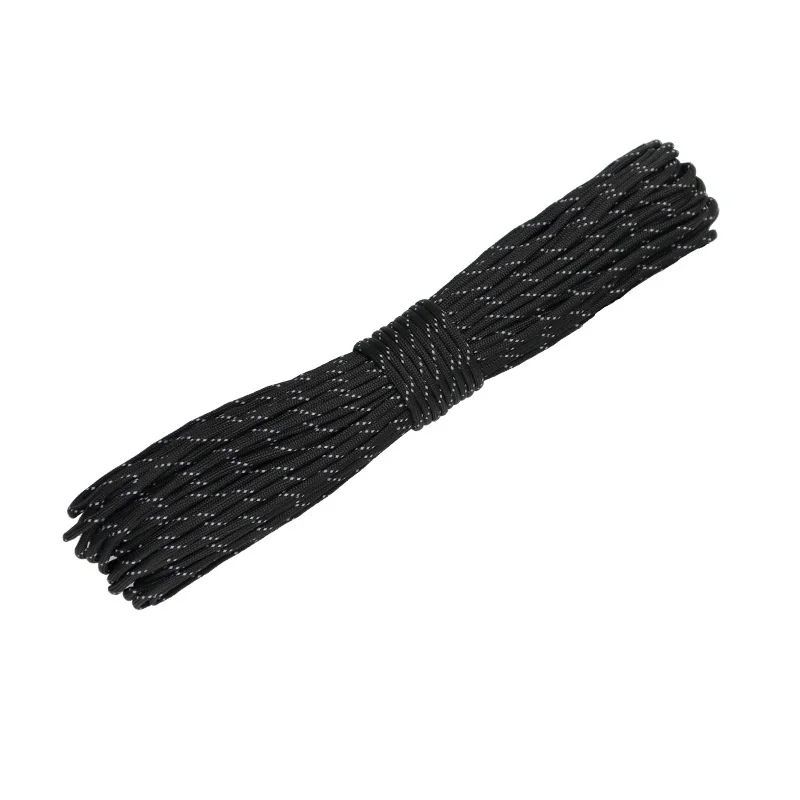Reflective Paracord 550 Military 7 Strand Rope Tactical Parachute Cord Camping Tent Rope Warning Line Lanyard DIY Bracelet