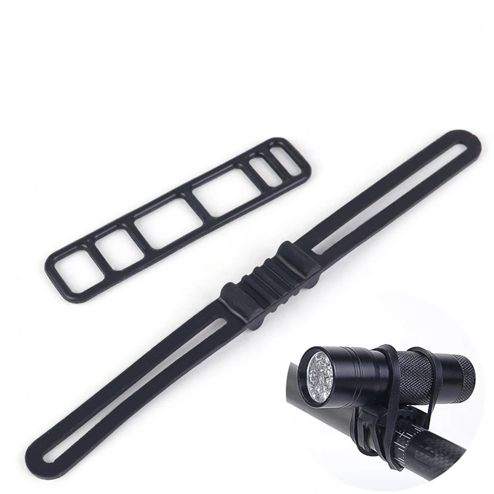 10pcs Bike Silicone Mount Band Bicycle Light Rubber Strap For Headlight Taillight Bicycle Accessories