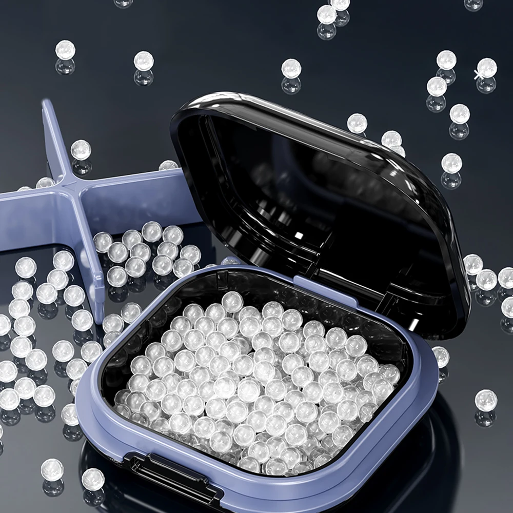Waterproof Pill Case 4 Compartments Pill Organizer Portable Travel Medicine Box for Vitamins Supplements Outdoor Pill Holder