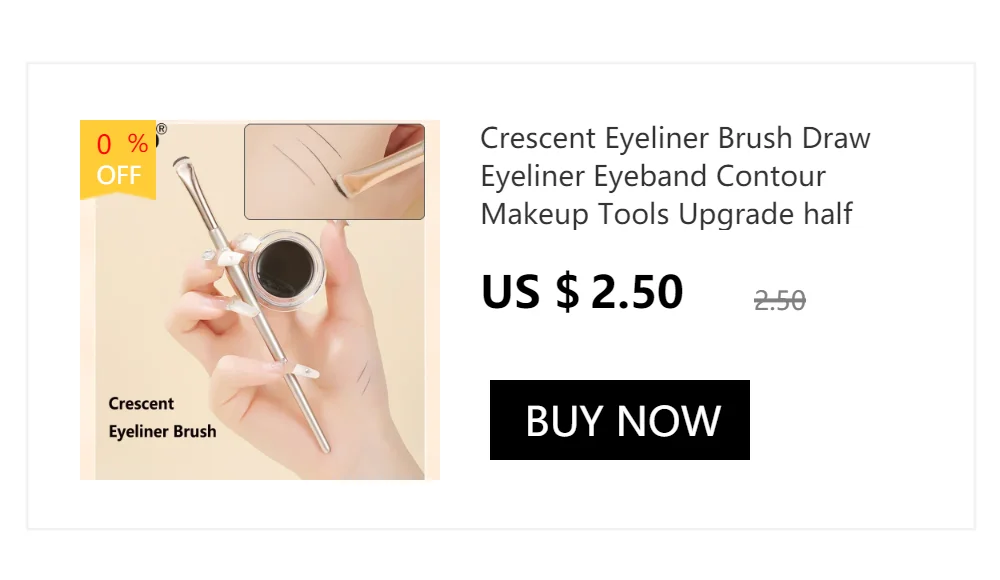 Detail Eye Shadow Brush Makeup Brush Smudge Eyeliner Smudge Brush Horse Hair Round Head Precise Eyeshadow Makeup Tool