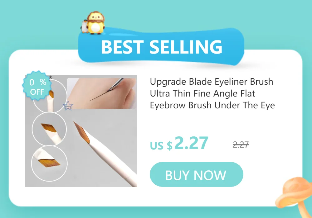Detail Eye Shadow Brush Makeup Brush Smudge Eyeliner Smudge Brush Horse Hair Round Head Precise Eyeshadow Makeup Tool