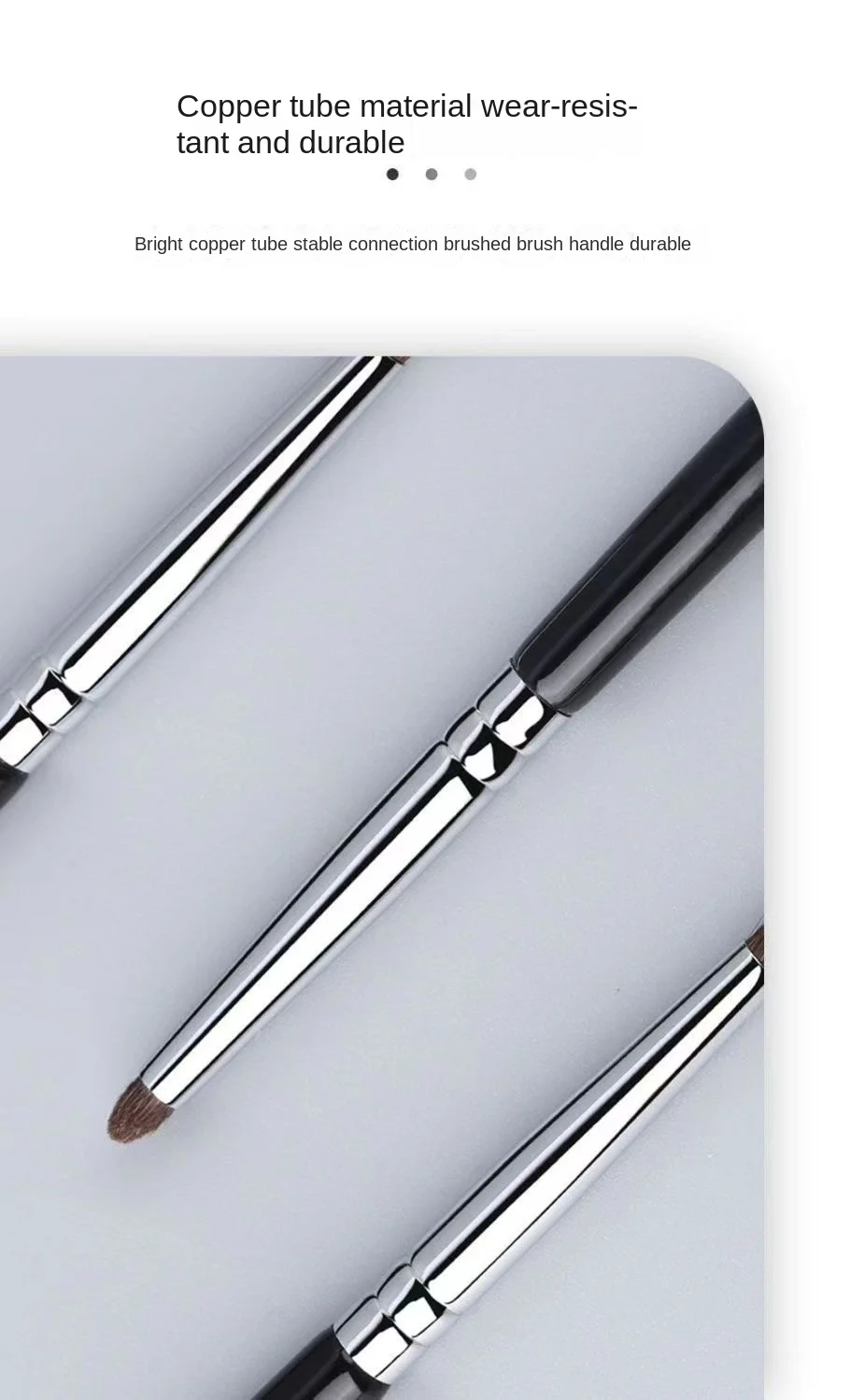 Detail Eye Shadow Brush Makeup Brush Smudge Eyeliner Smudge Brush Horse Hair Round Head Precise Eyeshadow Makeup Tool