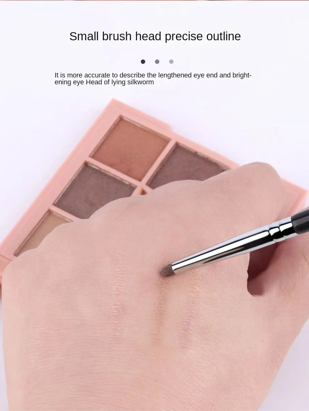 Detail Eye Shadow Brush Makeup Brush Smudge Eyeliner Smudge Brush Horse Hair Round Head Precise Eyeshadow Makeup Tool