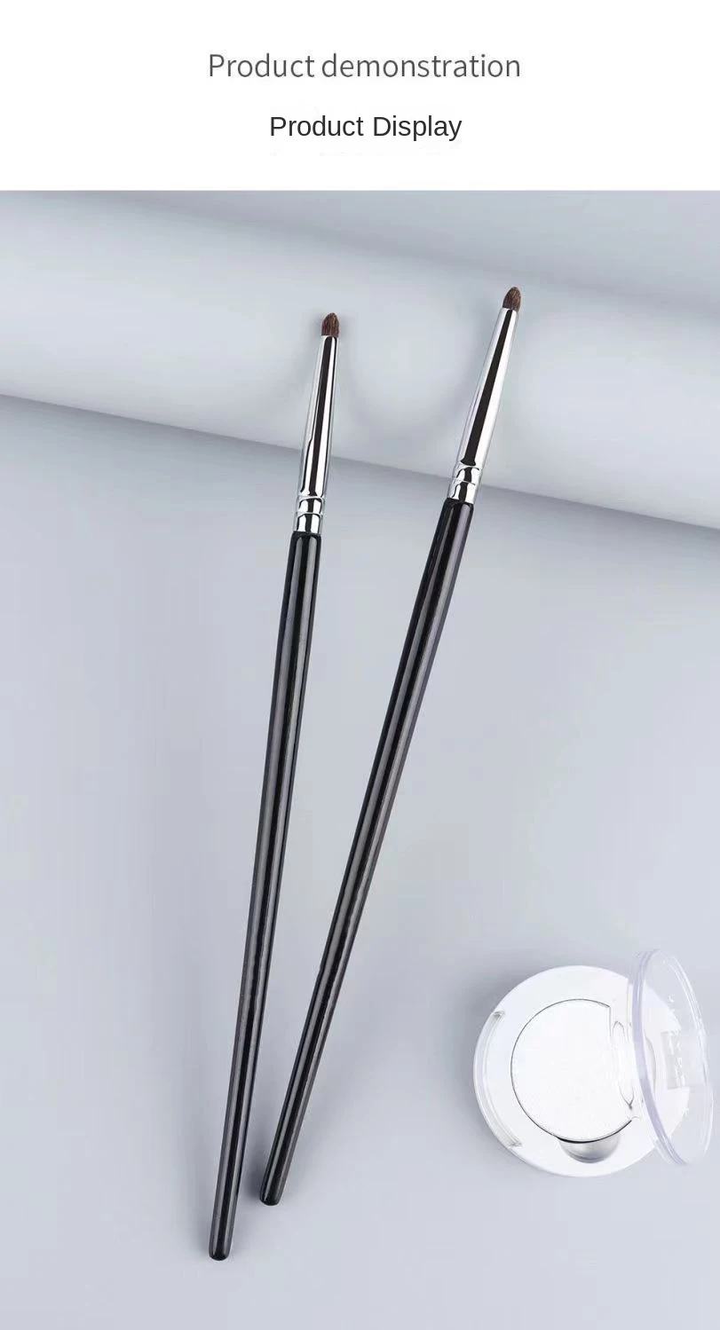 Detail Eye Shadow Brush Makeup Brush Smudge Eyeliner Smudge Brush Horse Hair Round Head Precise Eyeshadow Makeup Tool