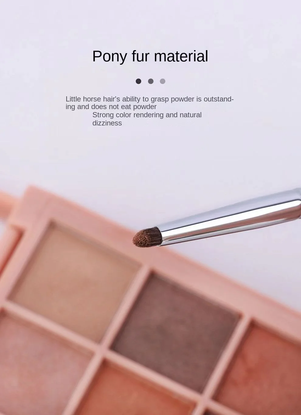 Detail Eye Shadow Brush Makeup Brush Smudge Eyeliner Smudge Brush Horse Hair Round Head Precise Eyeshadow Makeup Tool