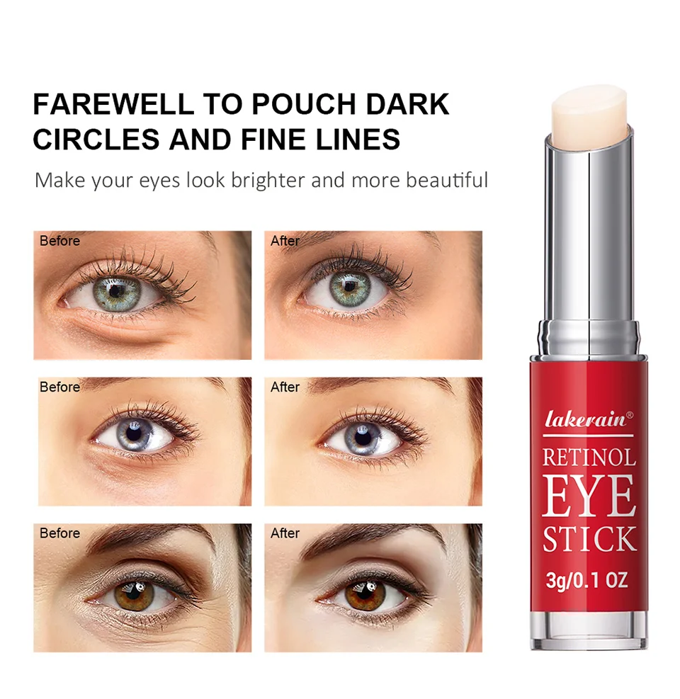 Retinol Eye Cream Lightening Dark Circles Firming Skin Instant Eye Repair Serum Stick for women Women Eyes Care