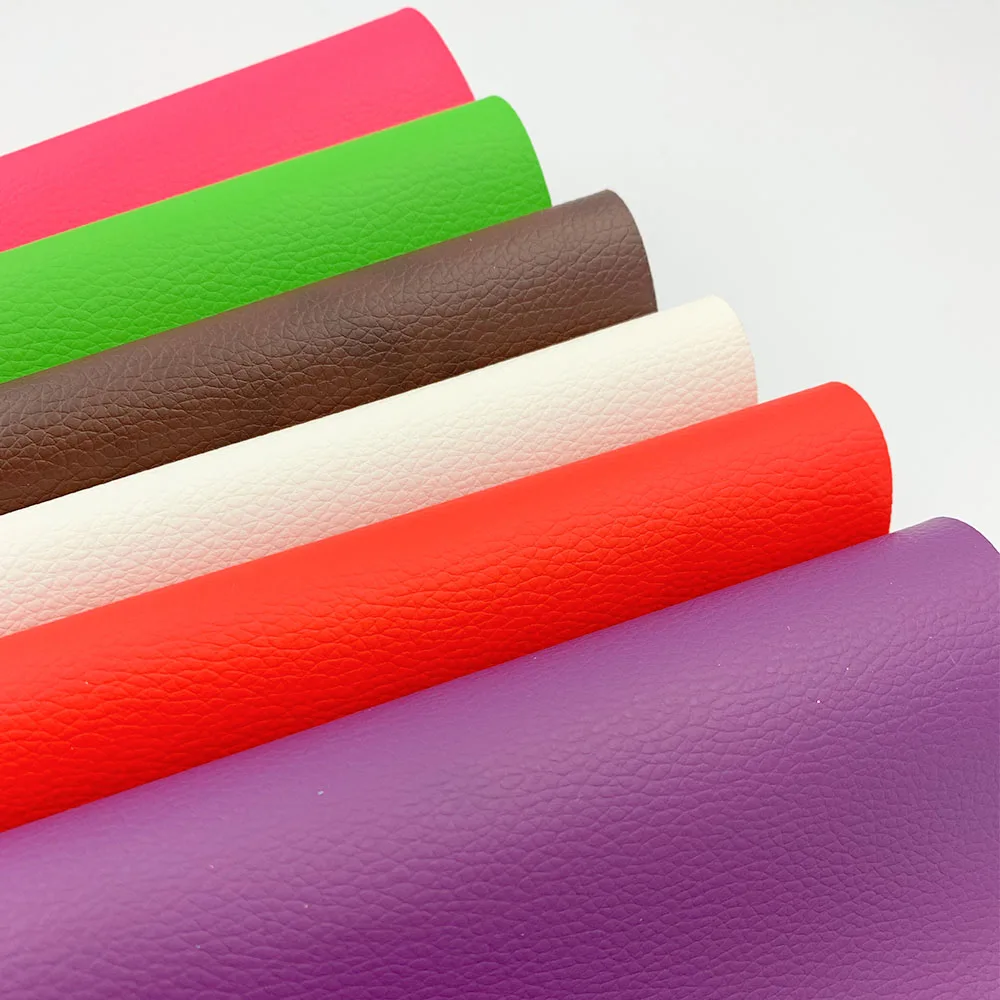 Big Sheet 50*60cm Litchi PU Leatherette Faux Leather Sewomg Fabric Synthetic Sewing Clothing Bow Bag Sofa DIY Handmade Material
