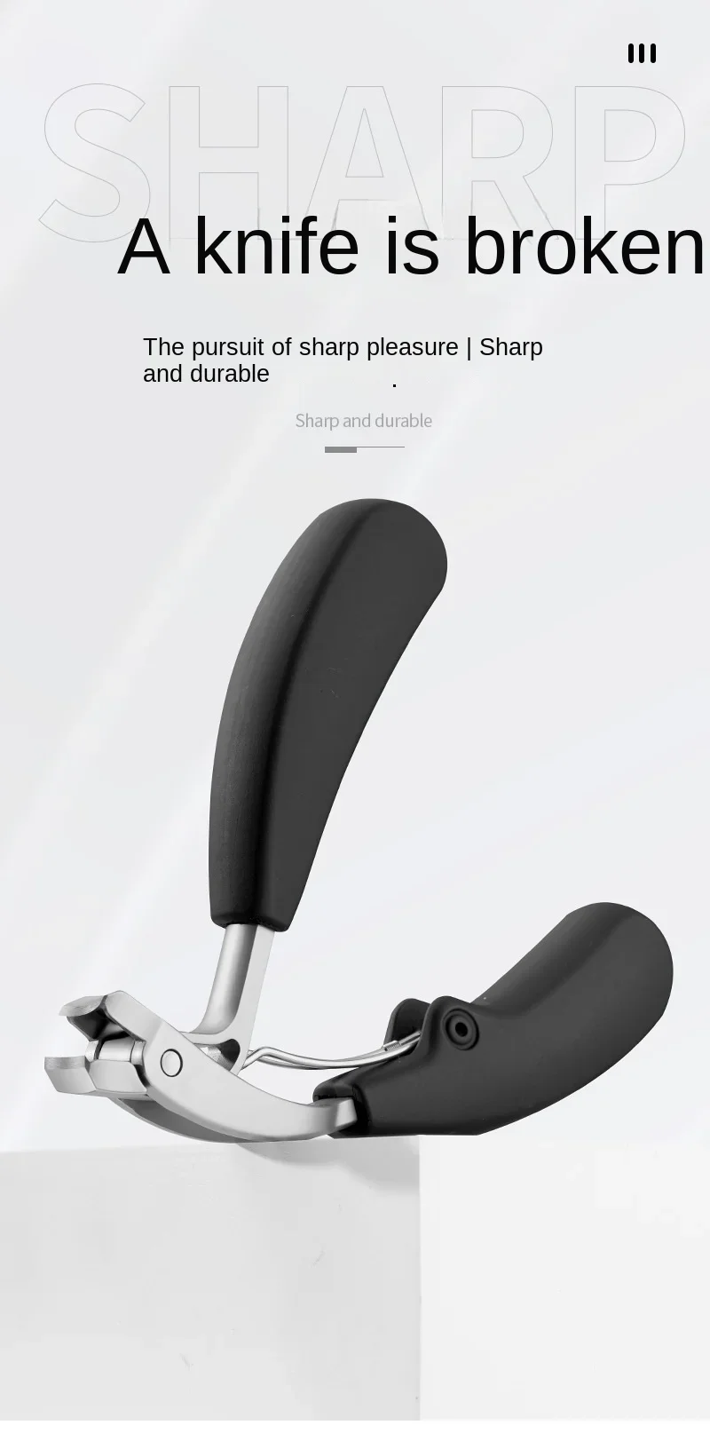Curved Nail Clippers with Large Opening Three Times Anti-splash Storage Nail Clippers for The Elderly Thick Toenails Heavy Duty