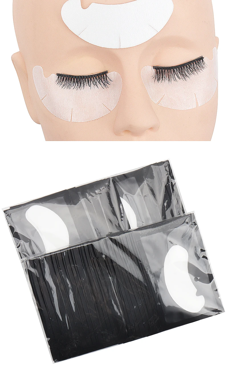 50 Pairs Gel Eye Patches Eyelash Extension Under Eye Pads Makeup Lashes Patch Tip Stickers Pads For Eyelashes Extension Supplies