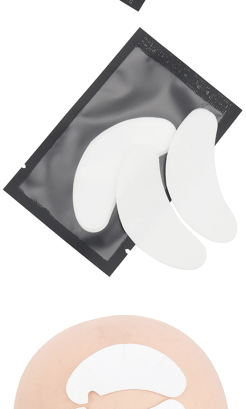50 Pairs Gel Eye Patches Eyelash Extension Under Eye Pads Makeup Lashes Patch Tip Stickers Pads For Eyelashes Extension Supplies