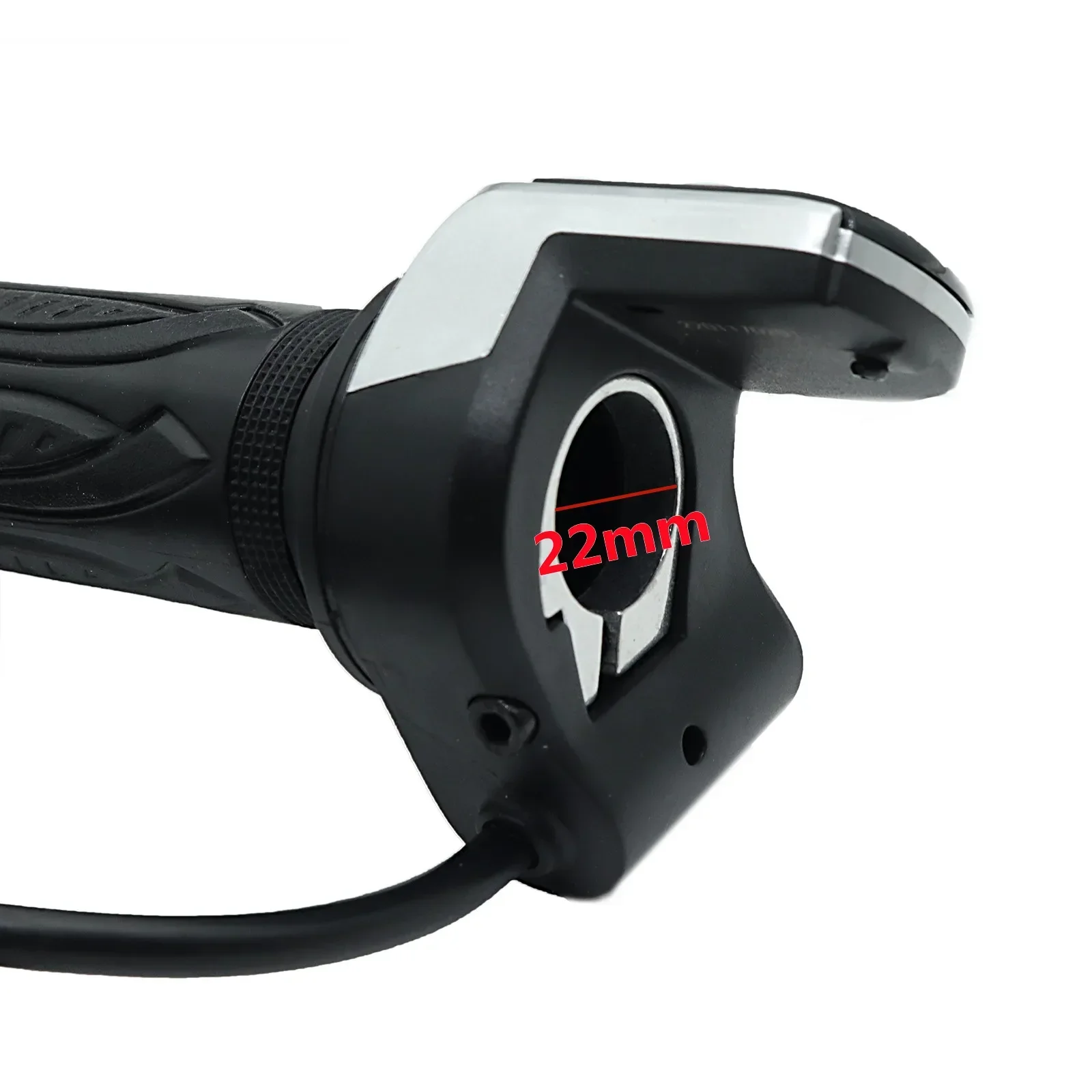 24V 36V 48V 1Pair Electric Scooter Bike Throttle Speed Adjustment Handle with Key Lock Display Divides LCD Grip