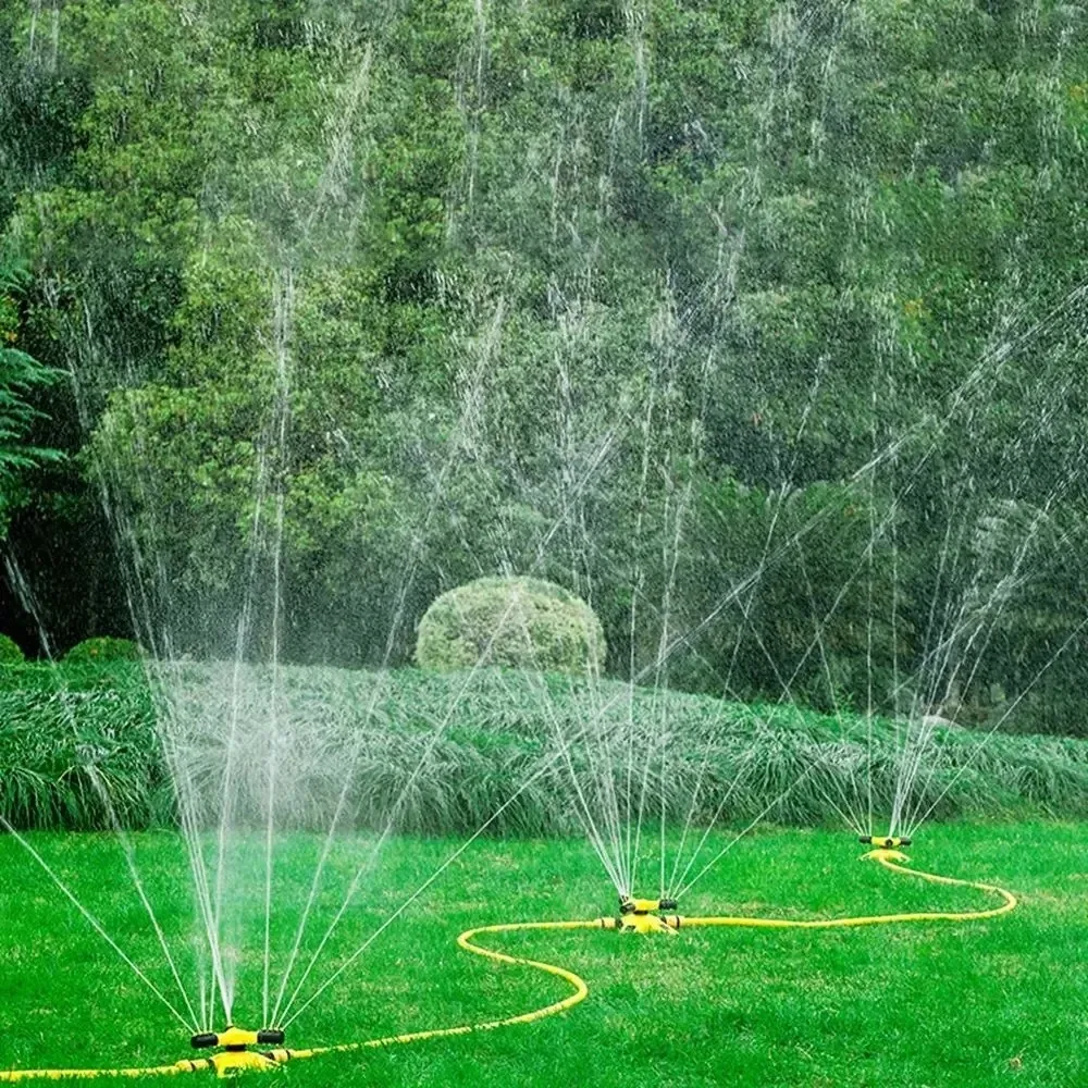 360 Degree Automatic Rotating Water Pipe Set Garden Lawn Sprinkler Yard Large Area Coverage Watering Irrigation Sprayer