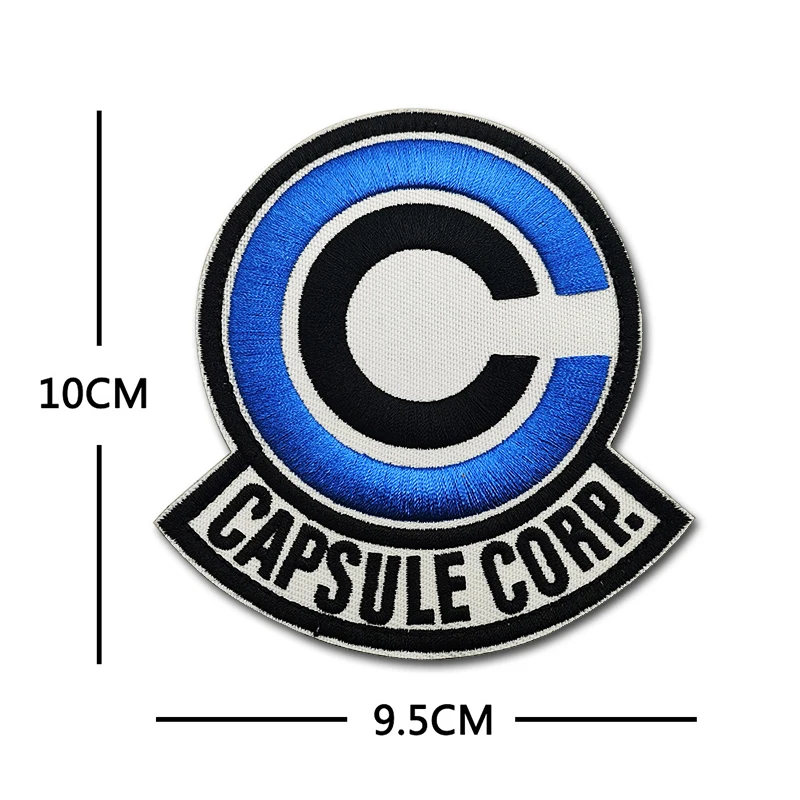 CAPSULE CORP Patches embroidery PVC luminous rubber Creative Fun Tactics Badge Hook Armband Stick on Jacket Backpack