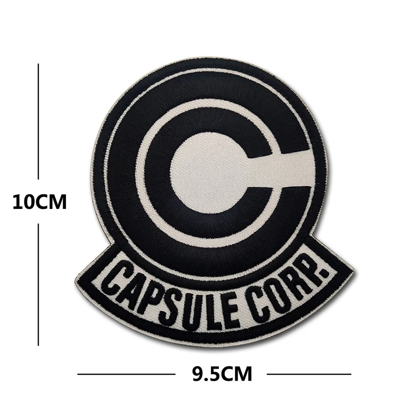 CAPSULE CORP Patches embroidery PVC luminous rubber Creative Fun Tactics Badge Hook Armband Stick on Jacket Backpack