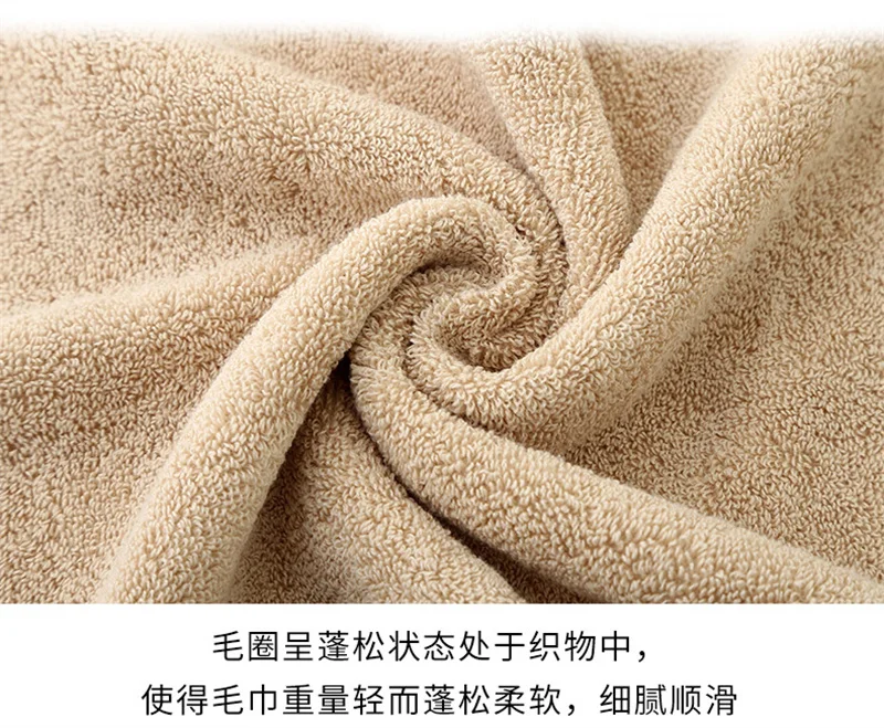 100%pure cotton towel, enlarged and thickened bath towel, quick drying hand wash face towel, bathroom, family hotel, adult apron