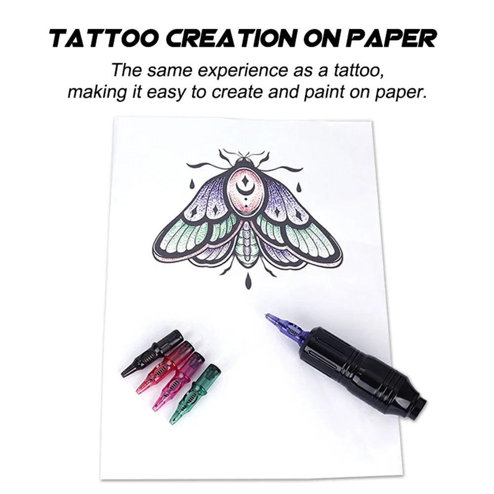 New Ball Point Pen Tattoo Cartridge Needles 5 Colors Practice Needles Drawing For Motor Tattoo Pen Grip Cartridge Supplies