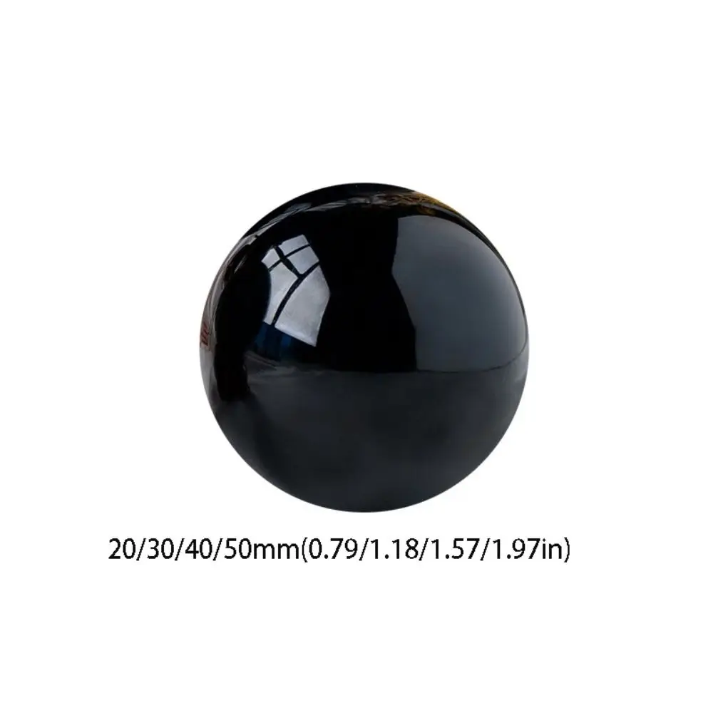 Natural Black Obsidian Sphere Large Crystal Ball Healing Stone Gemstone 30/40/50mm obsidian crystal decorative glass Home Decor