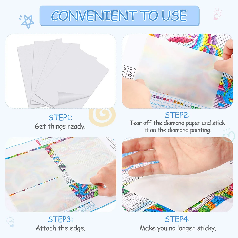 10/20/50pcs A6 Diamond Painting Release Paper Non-stick Painting Cover 5D DIY Diamond Painting Replacement Accessories