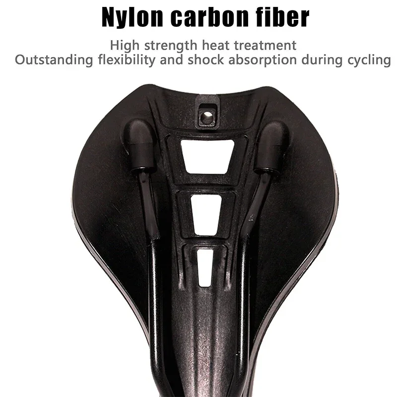 3D Printed Saddle BUCKLOS MTB Bike Seat Cushion Full Carbon Fiber Ultralight Hollow Comfortable Road Mountain Bike Saddle Parts