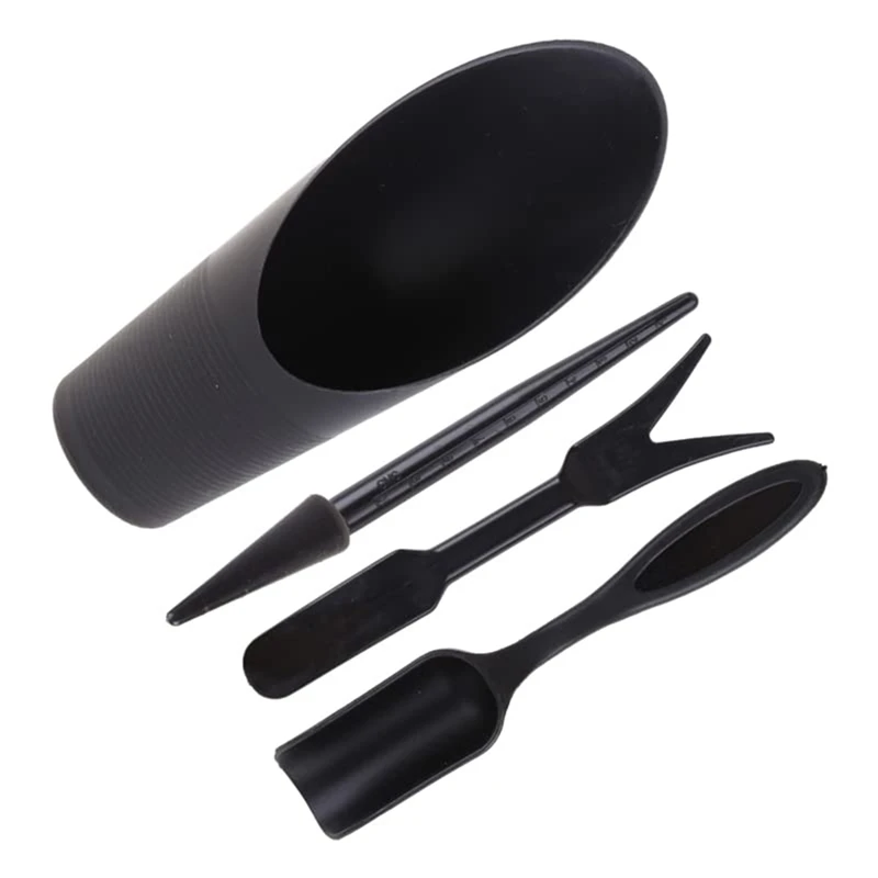 4pcs/set, Plastic Durable Bucket shovel Potted Cultivation cylinder MeatPlant soil shovel Garden Tools Mini Garden Planting Tool