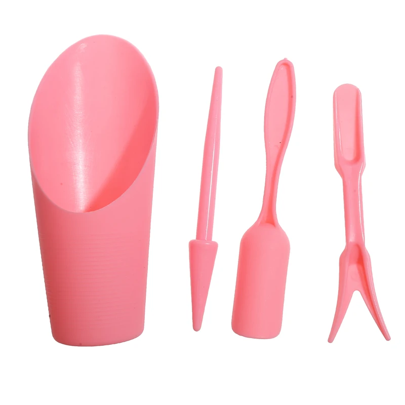4pcs/set, Plastic Durable Bucket shovel Potted Cultivation cylinder MeatPlant soil shovel Garden Tools Mini Garden Planting Tool