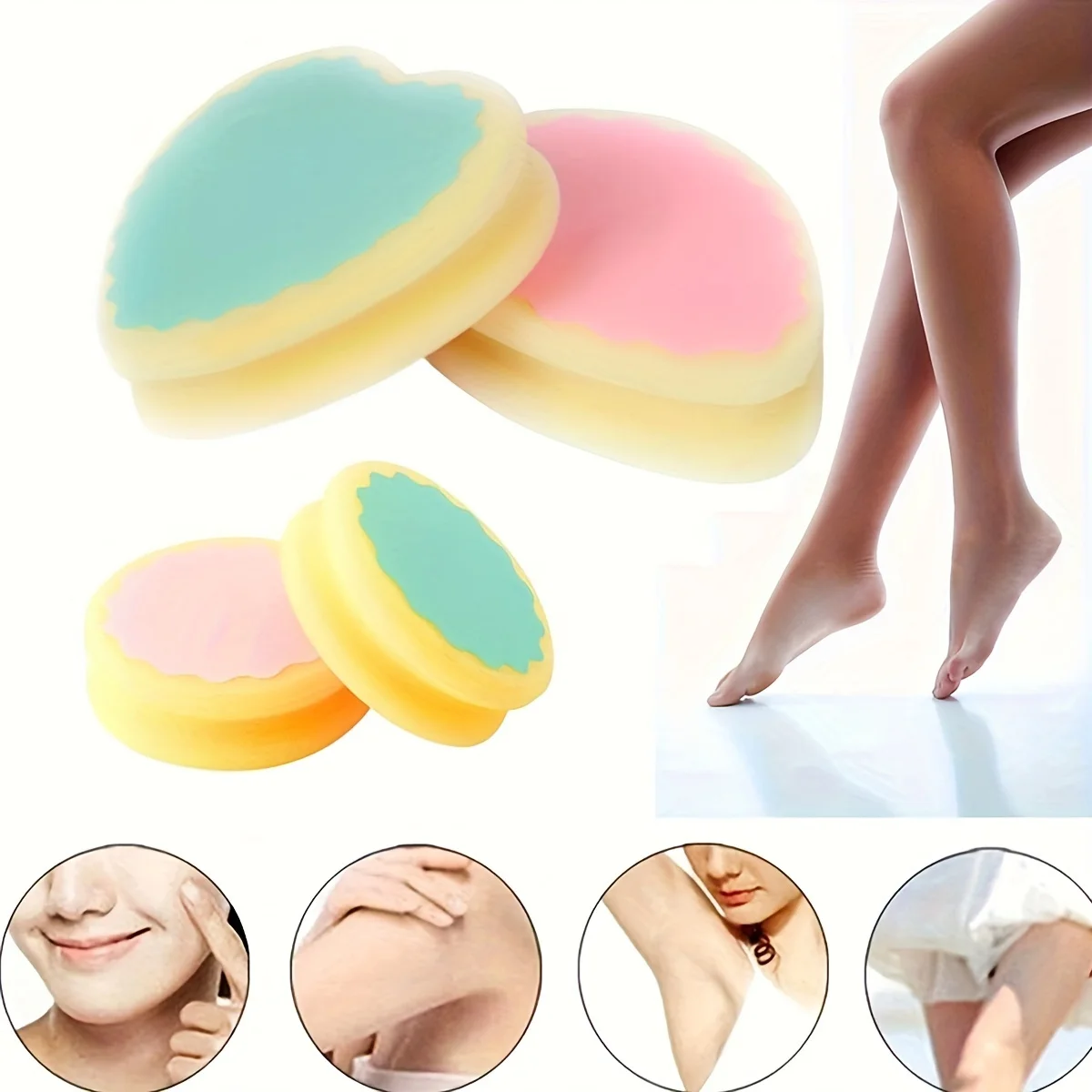 1Pc Magic Painless Hair Removal Depilation Strips Soft Sponge Pad Depiladora Facial Body Hair Remover Tool Depilator