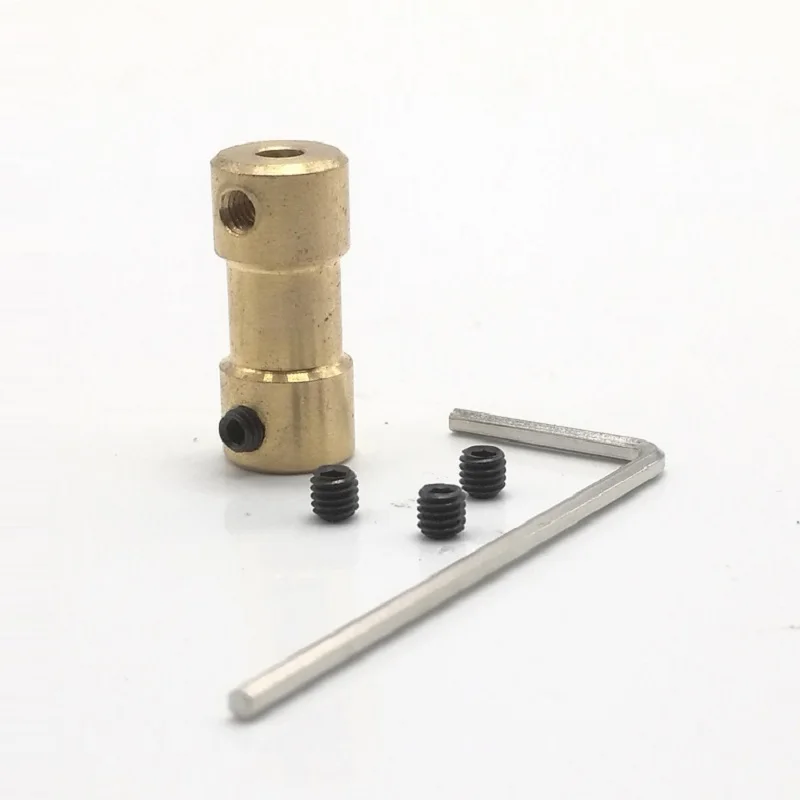10PCS D9*L20 2mm/2.3mm/3mm/3.17mm/4mm/5mm/6mm Brass Flexible Motor Shaft Coupling Coupler Motor Transmission Connector