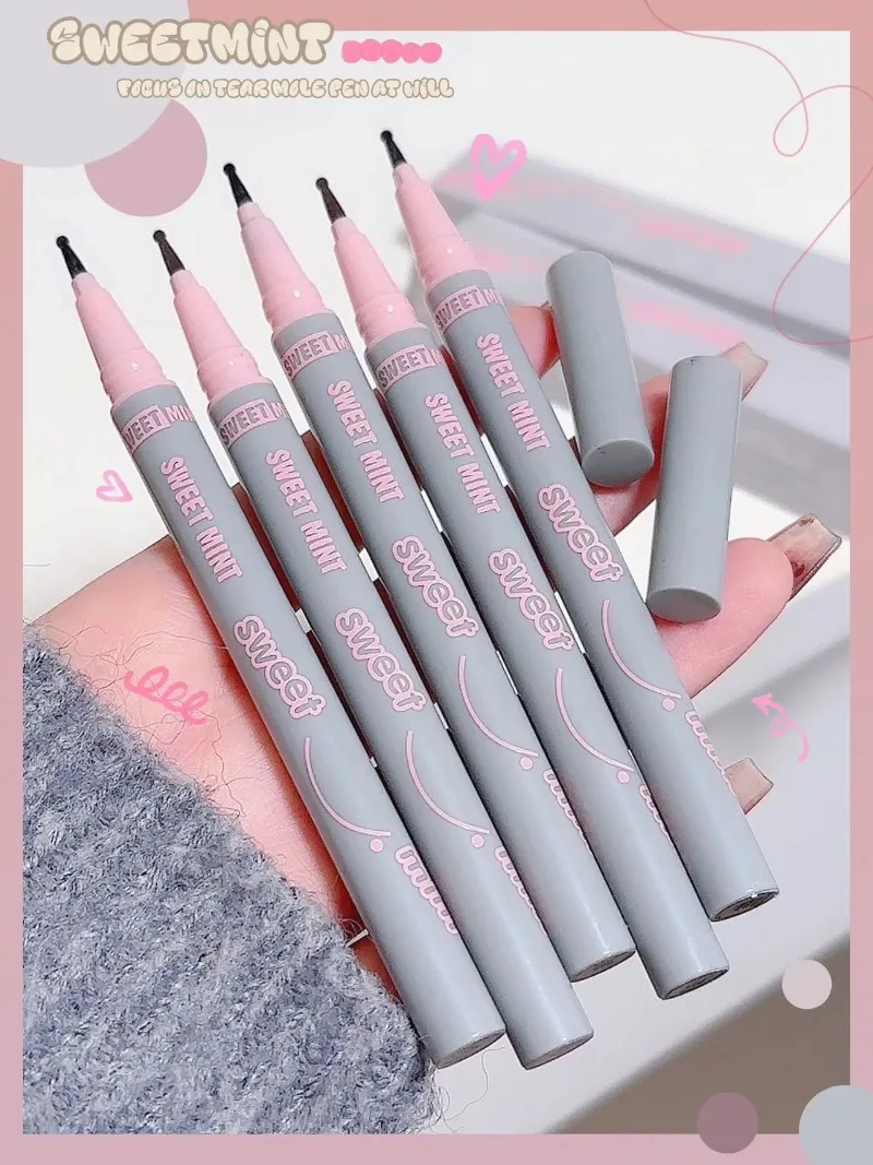 Natural Lifelike Fake Freckle Makeup Pen Liquid Lightweight Round Head Fake Spot Pen Long Lasting Waterproof Face Dot Mole Pen