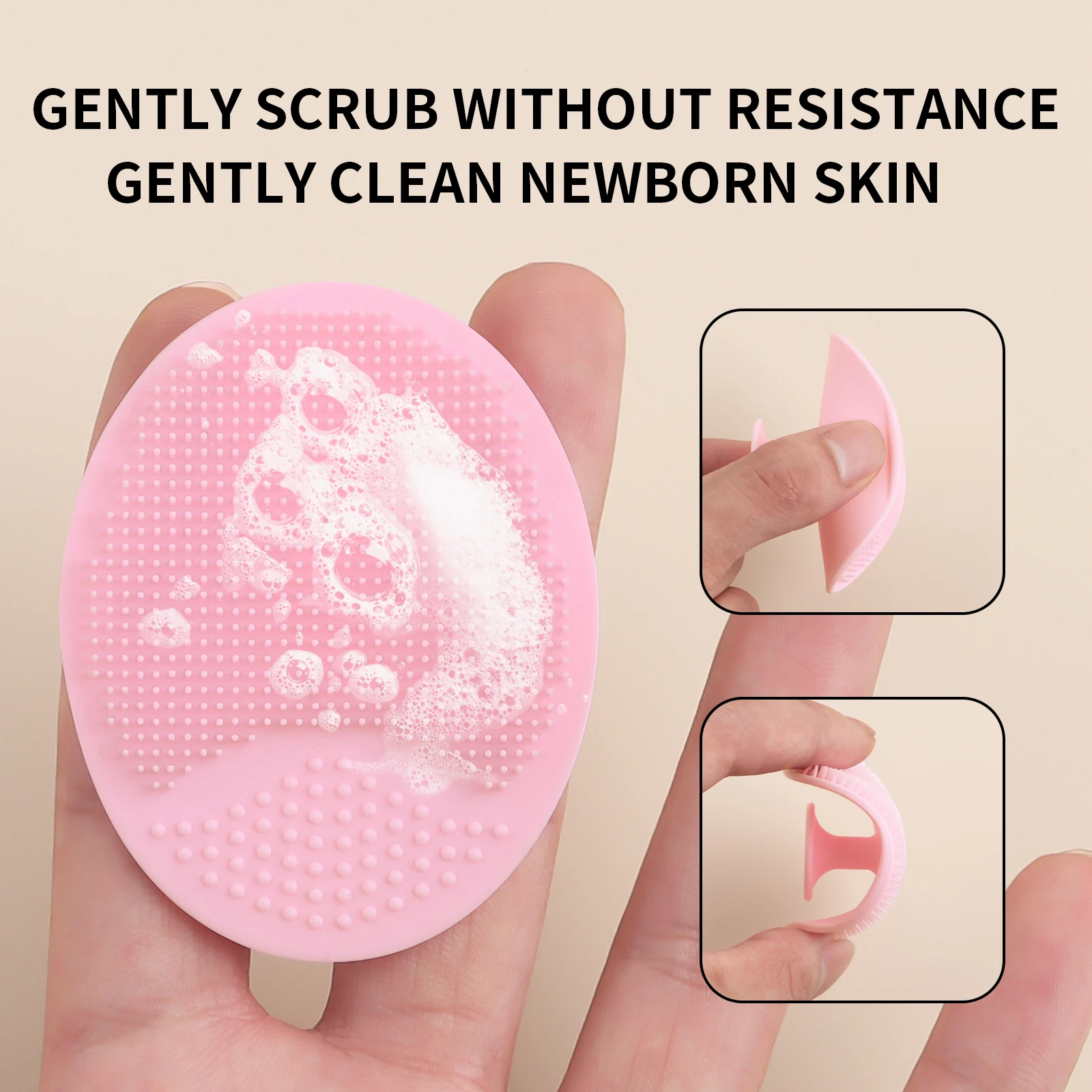 Wash a face to brush,1pcs Silicone Cute Sucker mini Cleansing cleaning brush for Face Washing