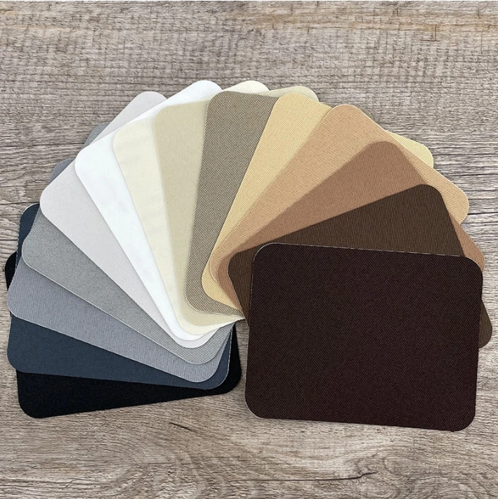 4pcs/lot Fabric Iron-on Patches 12.5x9.5cm Sewing on Patches Iron on Strong Glue Cotton Patch for Clothes DIY Jean Repair Decor