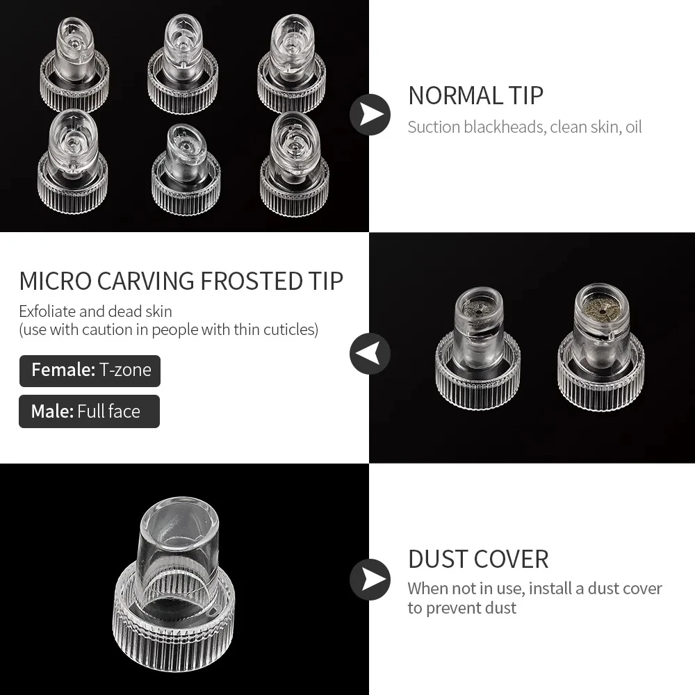 45pcs Facial Hydra Dermabrasion Tips Head Replacement For H2O2 Water Oxygen Jet Peel Microdermabrasion Accessories