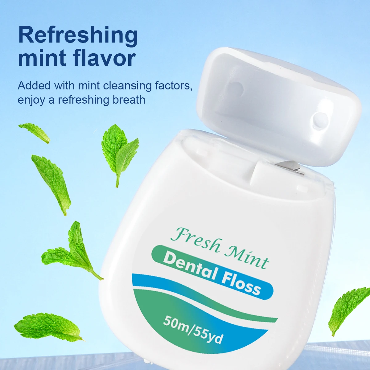 6pcs Mint Roll Dental Floss for Removing Plaque and Food Residues - Oral Cleansing - Multi Care Oral Care - Fine Thread Safety D