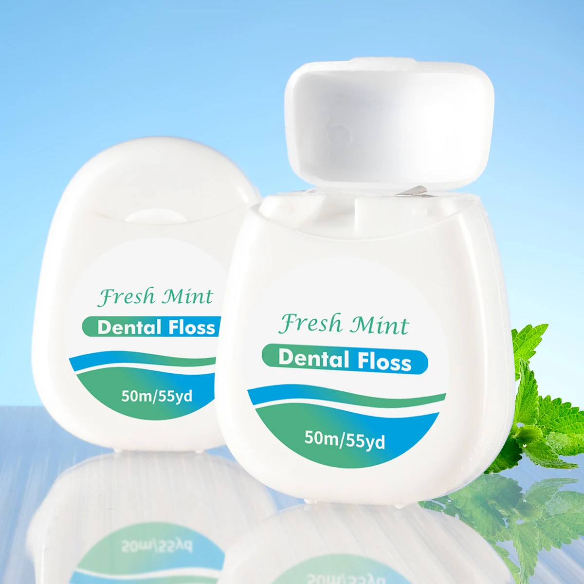 6pcs Mint Roll Dental Floss for Removing Plaque and Food Residues - Oral Cleansing - Multi Care Oral Care - Fine Thread Safety D