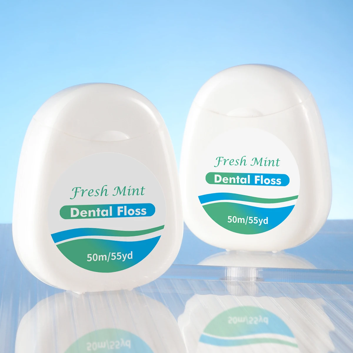 6pcs Mint Roll Dental Floss for Removing Plaque and Food Residues - Oral Cleansing - Multi Care Oral Care - Fine Thread Safety D