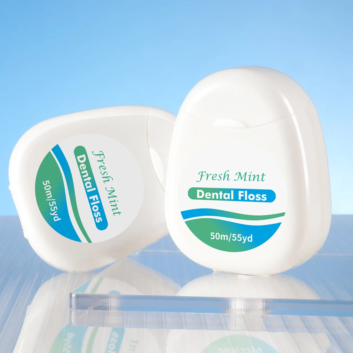 6pcs Mint Roll Dental Floss for Removing Plaque and Food Residues - Oral Cleansing - Multi Care Oral Care - Fine Thread Safety D