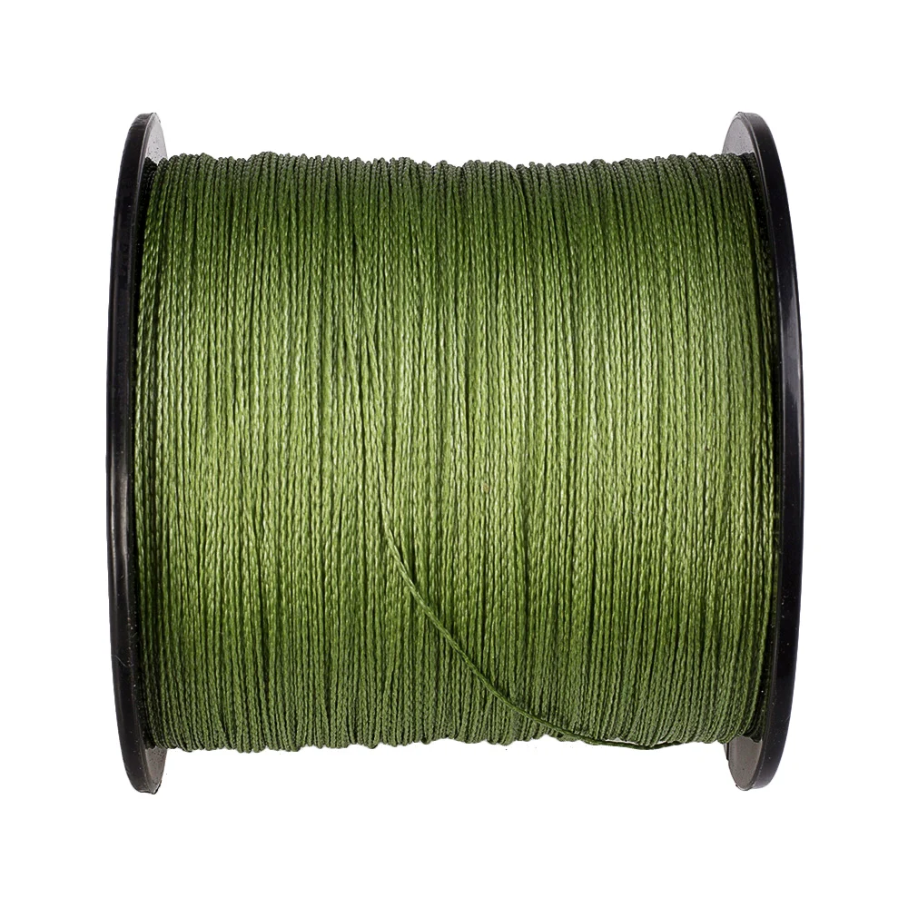 Hercules Braid Fishing Line PE Army Green 4 Strands 100M 300M 500M 1000M 1500M 2000M Fishing6LB-100LB Weave Super Strong Threads