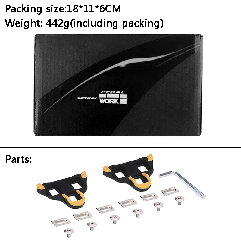 RACEWORK Road Bike Pedal Bearing Self-Locking Pedal For SHIMANO SPD SL System Bicycele Parts