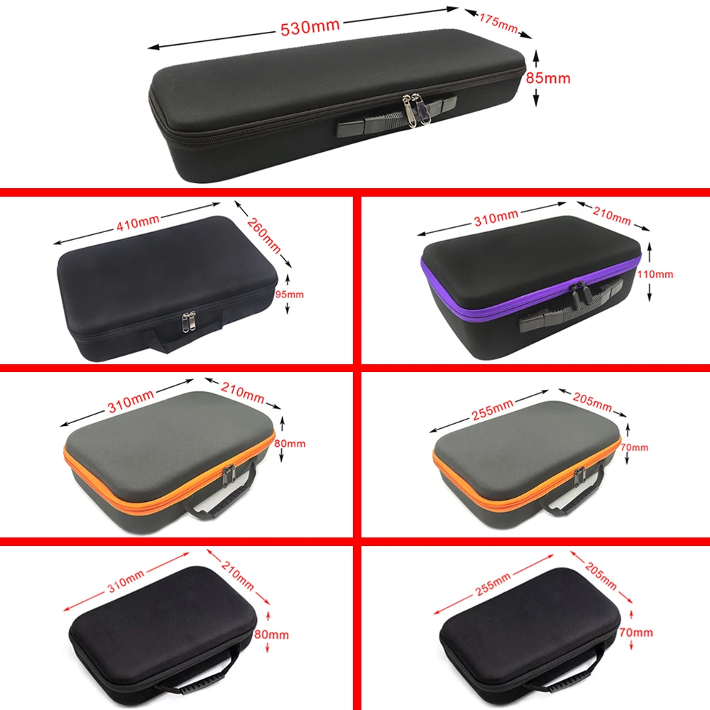 DIY Foam Hard Carry Case Storage Box Travel Zipper Bag Personalization Shockproof Camera Bag For Outdoor Tool Accessories