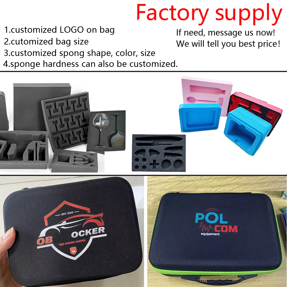 DIY Foam Hard Carry Case Storage Box Travel Zipper Bag Personalization Shockproof Camera Bag For Outdoor Tool Accessories