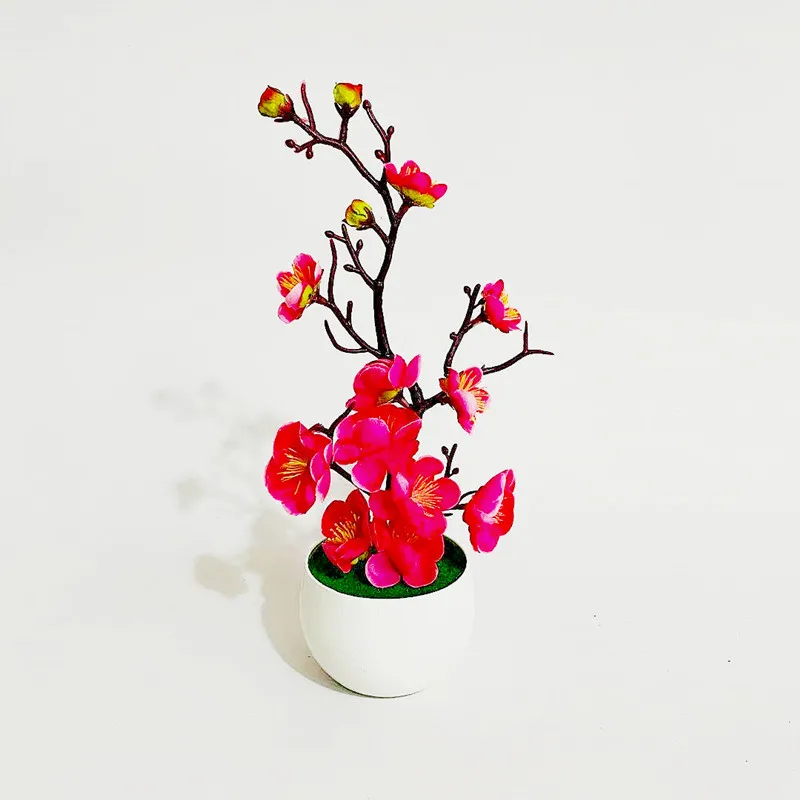 2025 HOT Mother's Day New Artificial Plants Bonsai Small Tree Simulation Pot Plants Fake Flowers Table Potted Ornaments Home