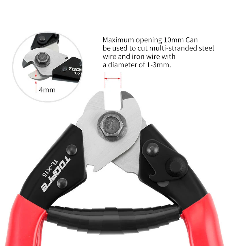 TOOPRE Mountain Bicycle Line Pliers Bicycle Cutting Pliers Brake Variable Speed Line Pipe Inner Wire Multi Functional Pliers