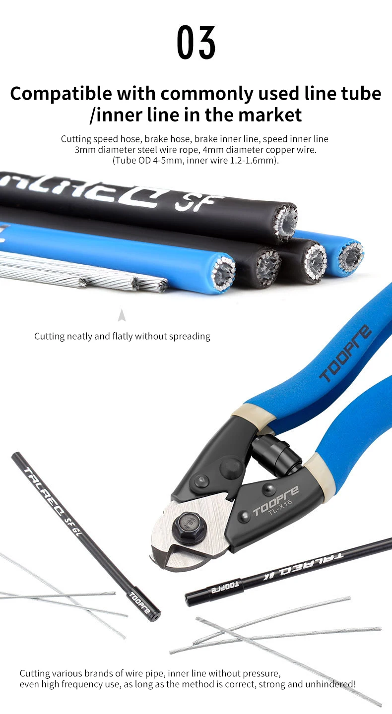 TOOPRE Mountain Bicycle Line Pliers Bicycle Cutting Pliers Brake Variable Speed Line Pipe Inner Wire Multi Functional Pliers