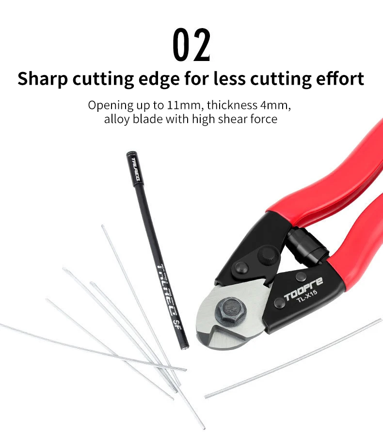 TOOPRE Mountain Bicycle Line Pliers Bicycle Cutting Pliers Brake Variable Speed Line Pipe Inner Wire Multi Functional Pliers