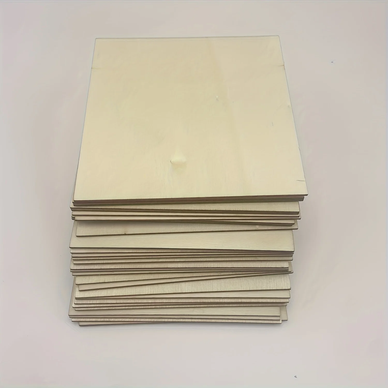 10Pcs Wood Square 4x4in Blank Wood Sheet for Crafts, Thin Unfinished Wood Squares for Wood Burning Painting Staining Wood Engrav