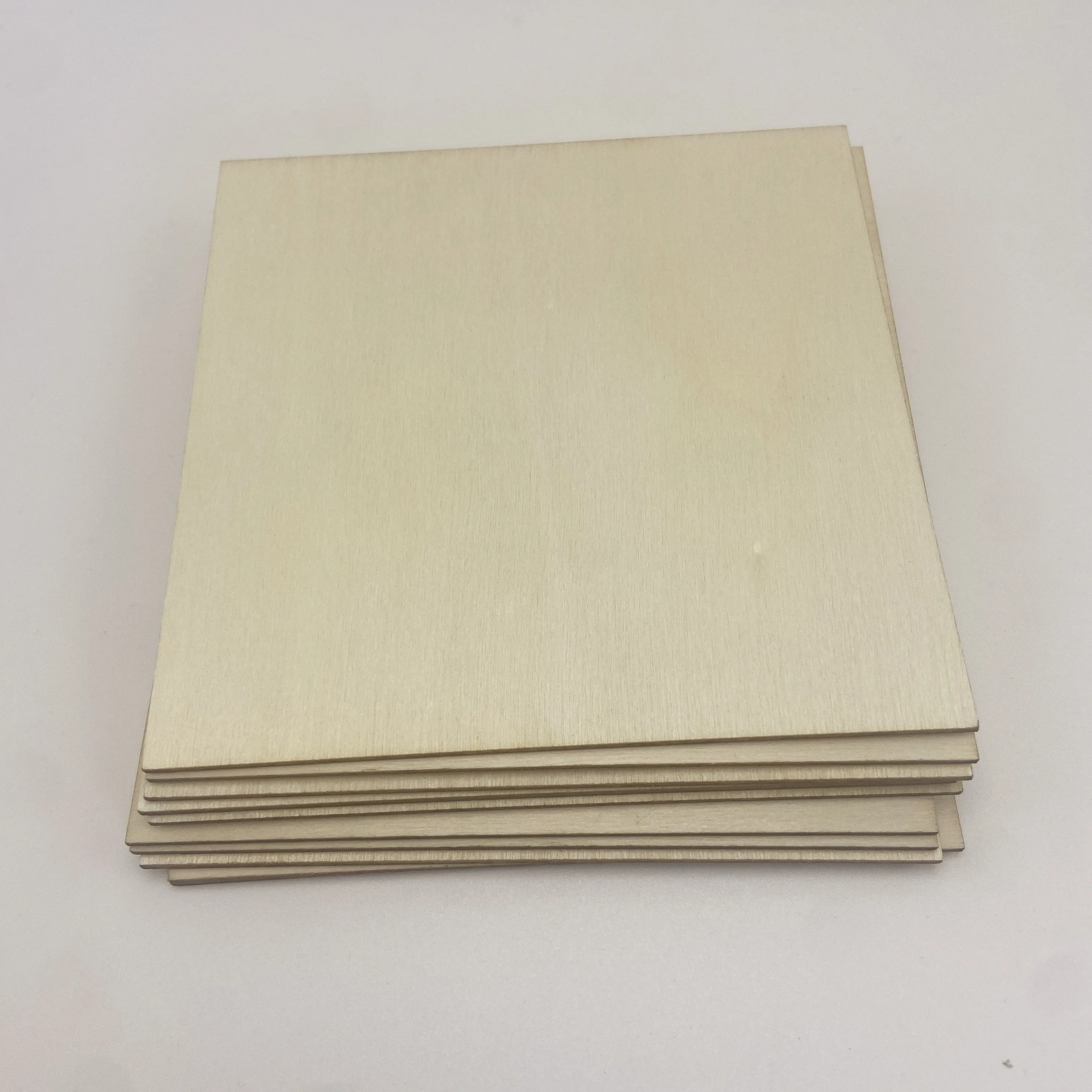 10Pcs Wood Square 4x4in Blank Wood Sheet for Crafts, Thin Unfinished Wood Squares for Wood Burning Painting Staining Wood Engrav